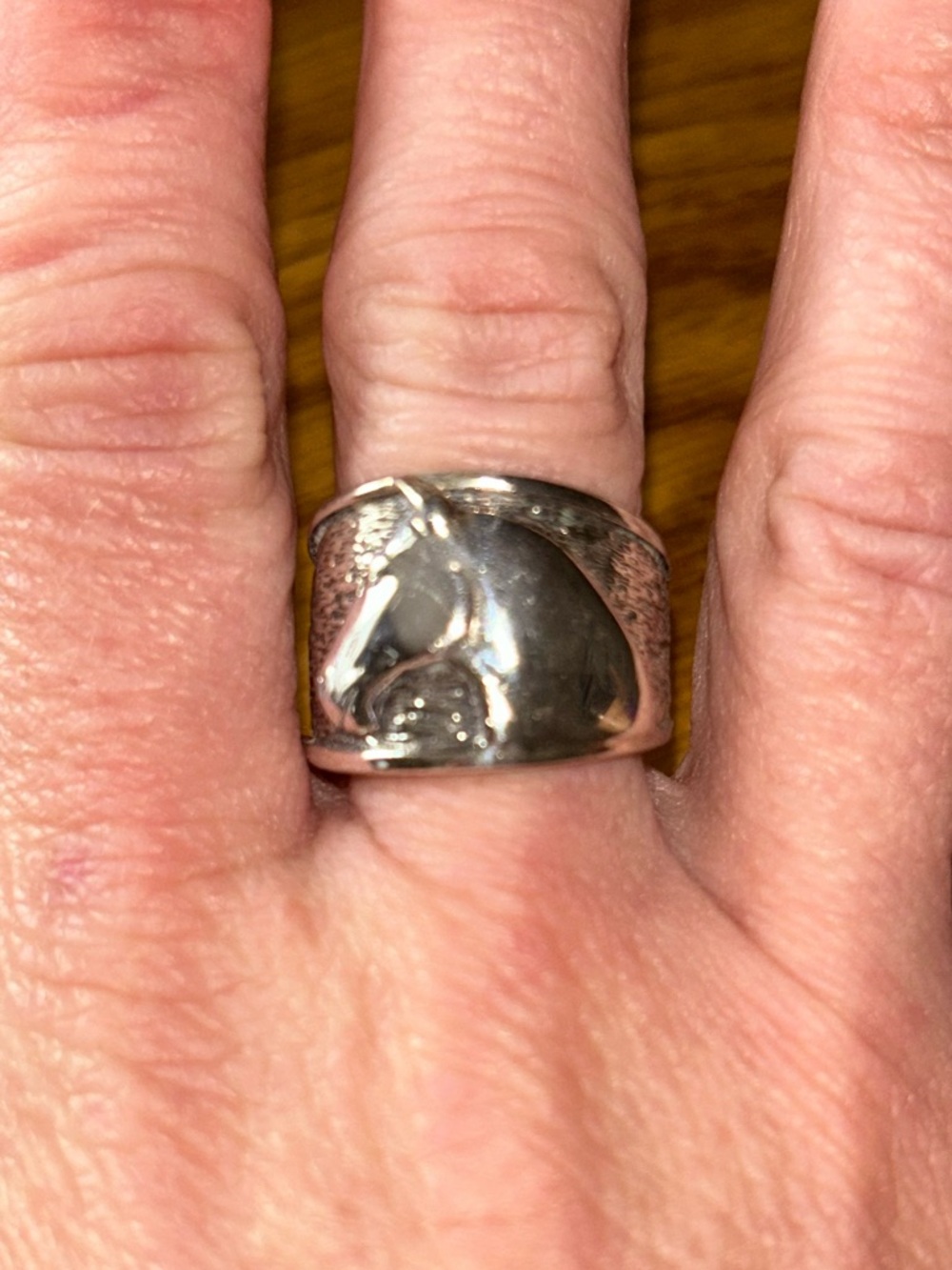 Silpada Equestrian Horse Head Sterling Silver Ring Jewelry Rare Sz 9